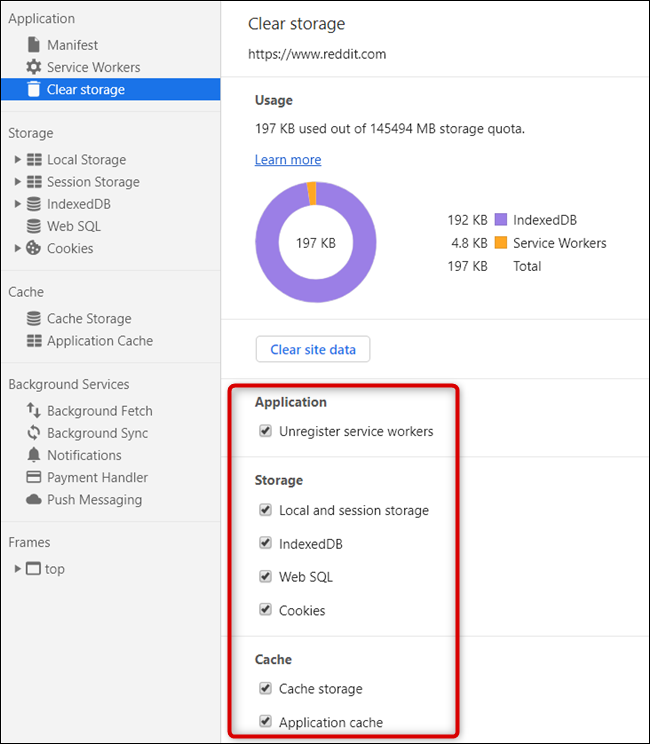 How to clear site data from Google Chrome