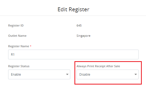 Handling Receipts: Print & Email Receipt