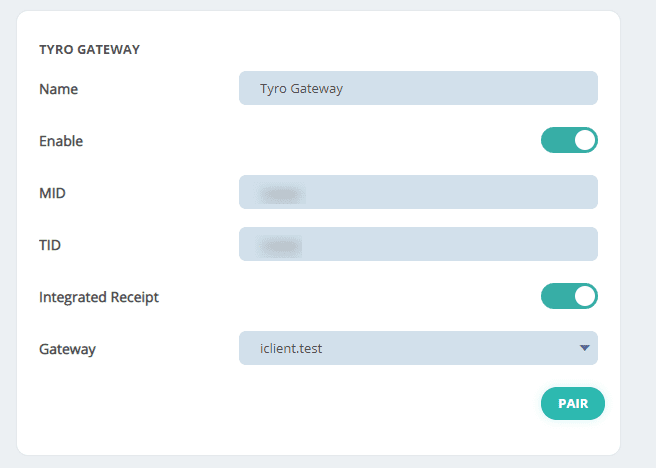 Tyro Integration Guide
