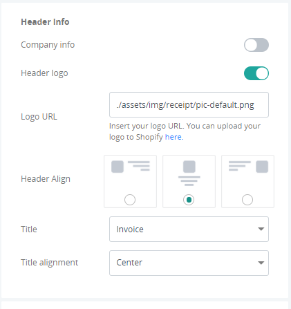 Setting Up Receipt Templates