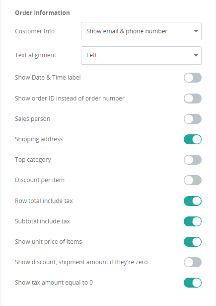 Setting Up Receipt Templates