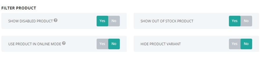 Filtering Products on ConnectPOS