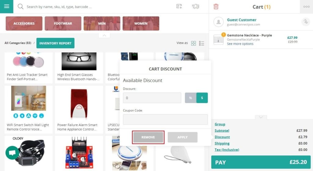 Adding Discount and Promotion for the Whole Cart