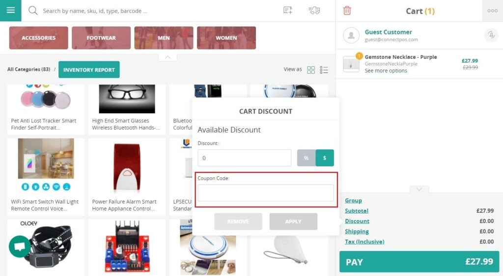 Adding Discount and Promotion for the Whole Cart