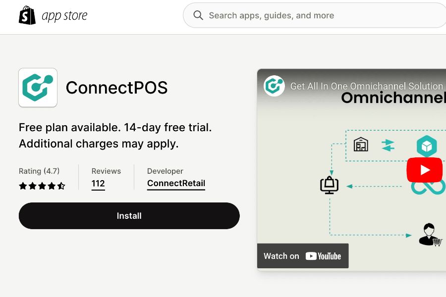 ConnectPOS officially launches on Shopify Marketplace