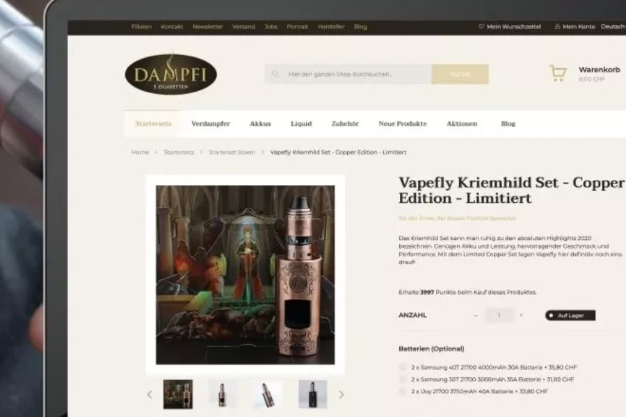 Dampfi: Seamless Transition from Online to Offline Stores