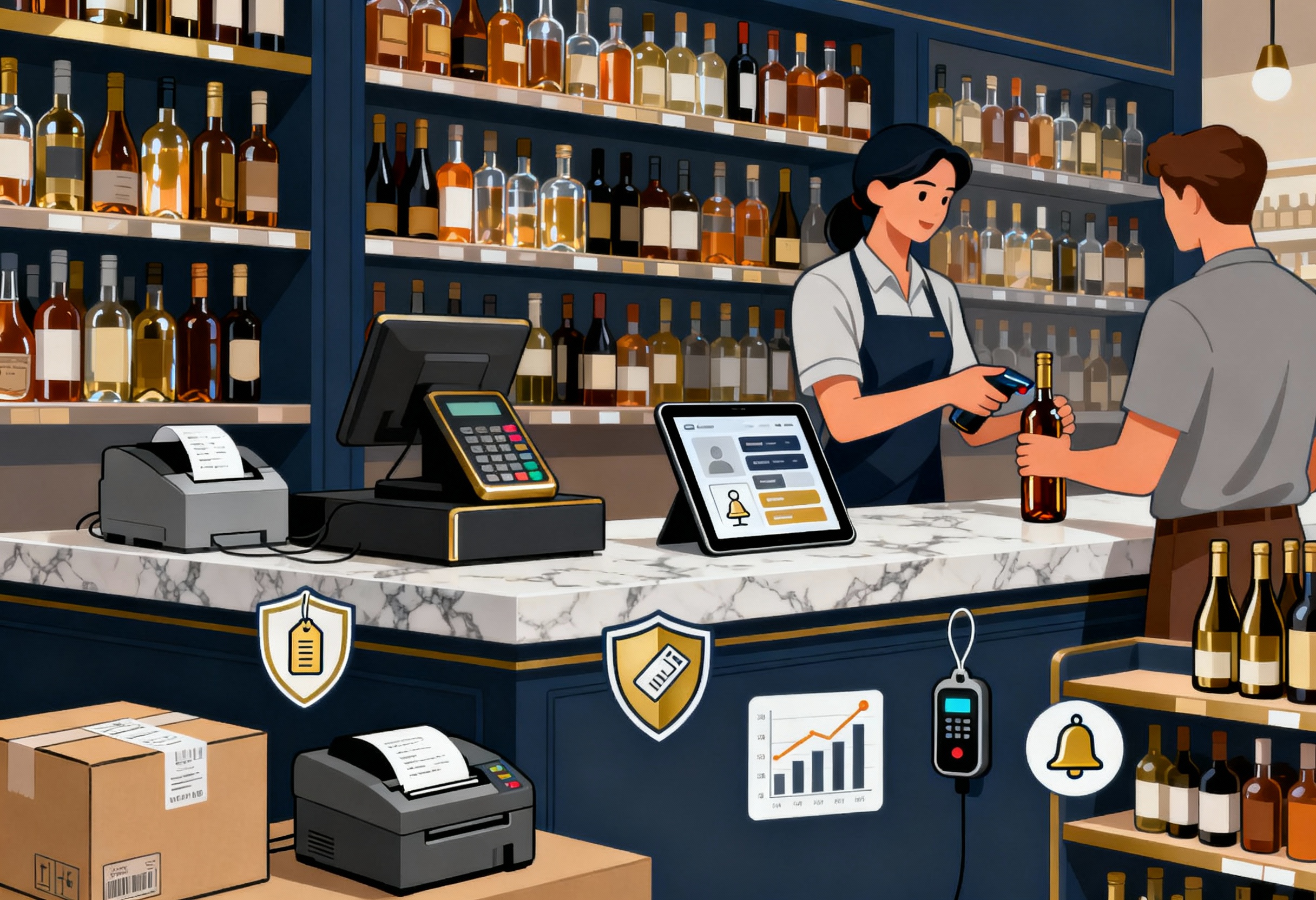 point of sale for liquor stores